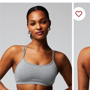 Fabletics Gray Low Impact Bra